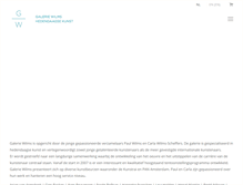 Tablet Screenshot of galeriewilms.nl
